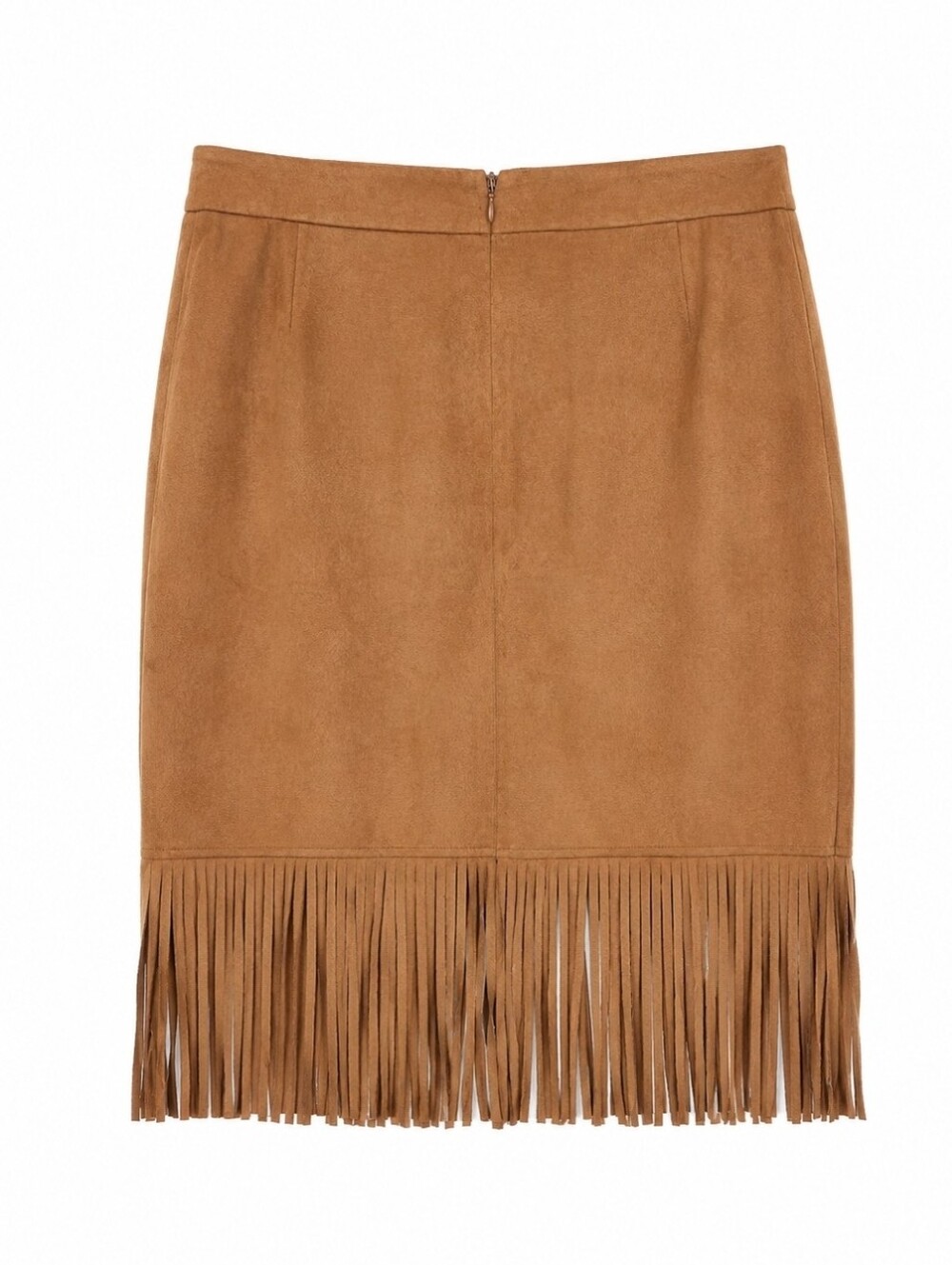 Forever 21 Brown Fringe Midi Skirt